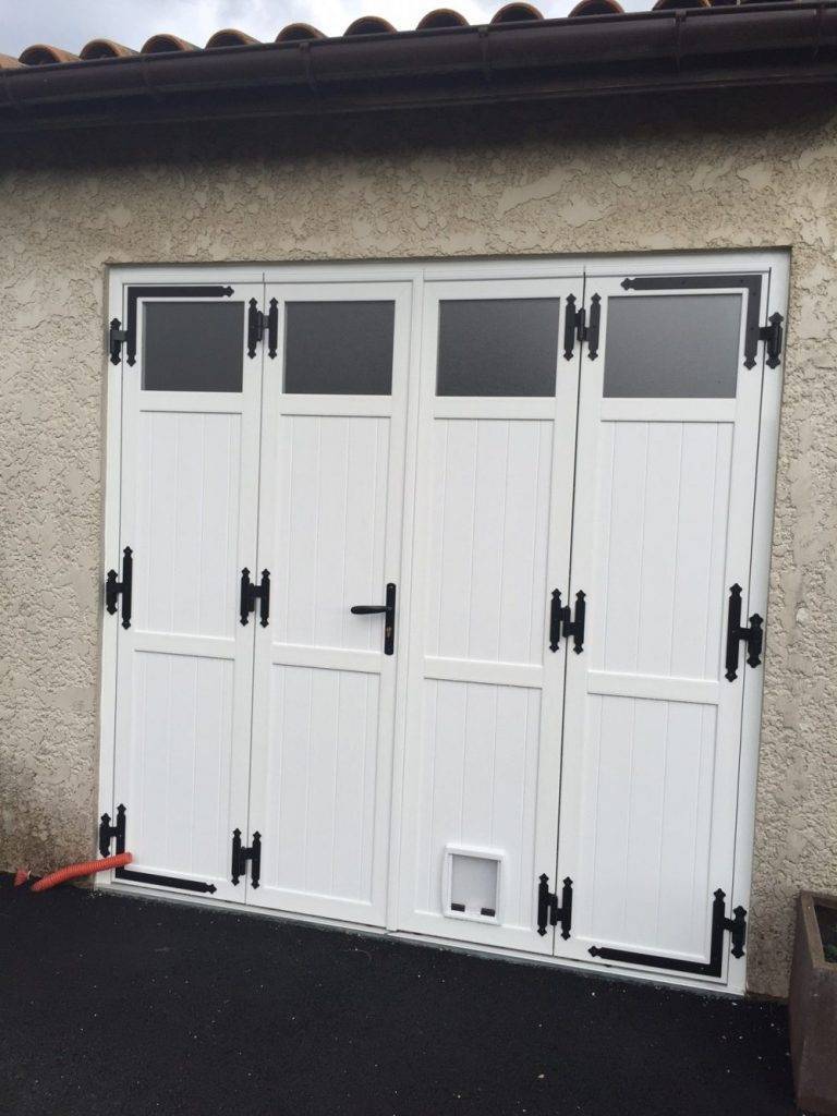 portes garage blanche