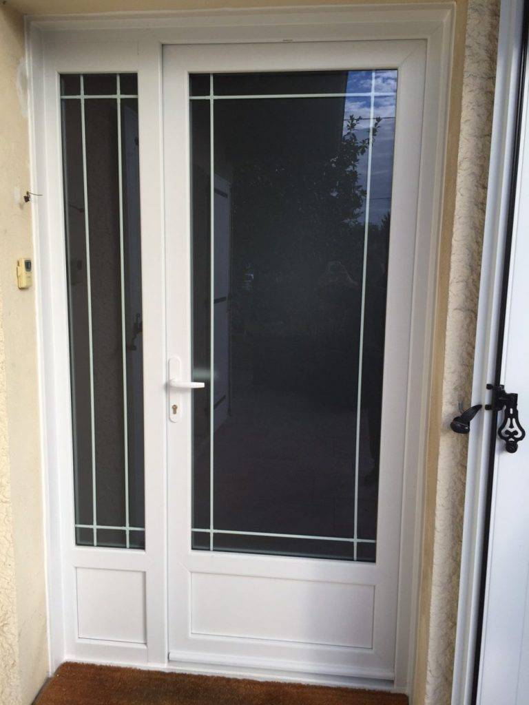 Porte d'entrée pvc